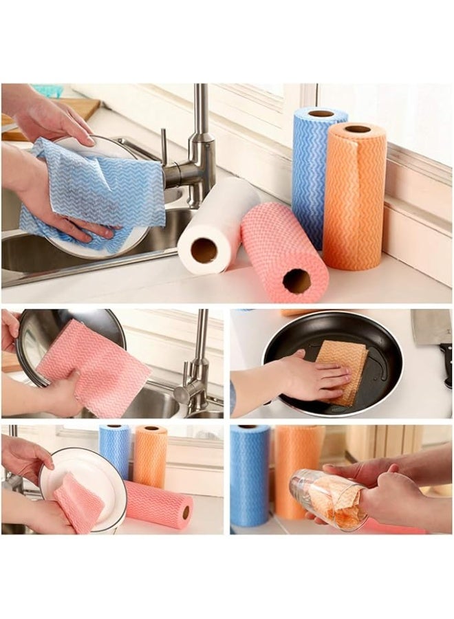 Multi Purpose Kitchen Towels for Oil and Grease Absorption, 50 Pieces in Multi Color, Suitable for Daily Cleaning Drying and Food Preparation - Image 4